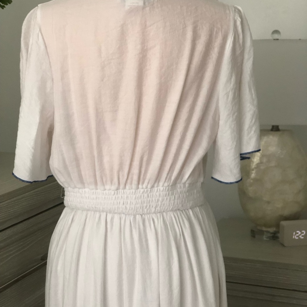 Flying Tomato White and Pink Ruffled Maxi Sundress - Picture 13 of 14